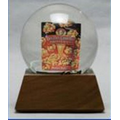 Custom Liquid Filled Glass Globe with Square Base 2 1/2"